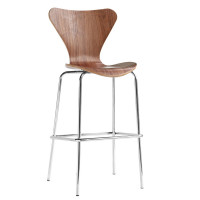 Fine Mod Imports FMI10052-WALNUT Jays Bar Stool, Walnut